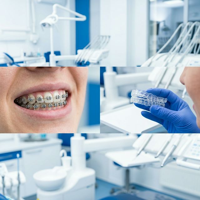 Comparison of metal braces and clear aligners